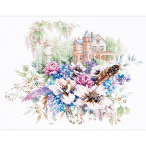MN 210-207 Cross stitch kit - Victorian house