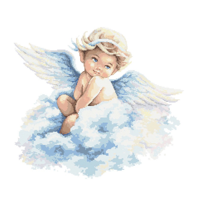 Cross stitch pattern for a phone - Sweet little angel