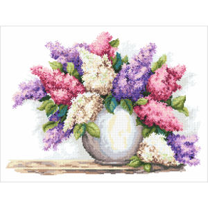 W 10202 Cross stitch pattern PDF - Magic lilacs