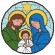 Cross stitch pattern for smartphone - Holy Family