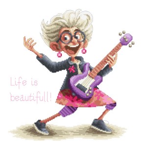 GC 10785 Cross stitch pattern on paper - Rock grandma