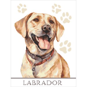 S 10863 Cross stitch pattern for a phone - Dog - Labrador