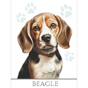 K 10858 Tapestry canvas - Dog - Beagle