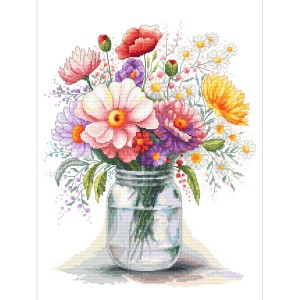 GC 10788 Cross stitch pattern on paper - Field flowers