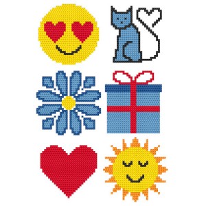 S 10727 Cross stitch pattern for a phone - Patterns for begginers - Pictures I