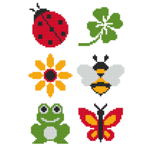 S 10792 Cross stitch pattern for a phone - Patterns for begginers - Meadow