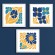 Cross stitch pattern for a phone - Ascetic flowers - triptych