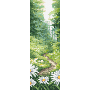 S 10556 Cross stitch pattern for a phone - Forest view