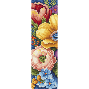 S 11000 Cross stitch pattern for a phone - Amazing flowers I