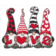 K 11008 Tapestry canvas - Gnomes in love