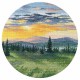 OV 1536 Cross stitch kit - Sunset in the mountains