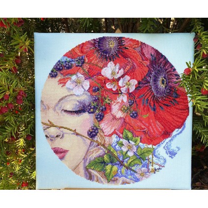 MER K-185 Cross stitch kit - She sleeps