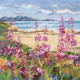 ZTM 976 Cross stitch kit - Flowers by a mountain lake
