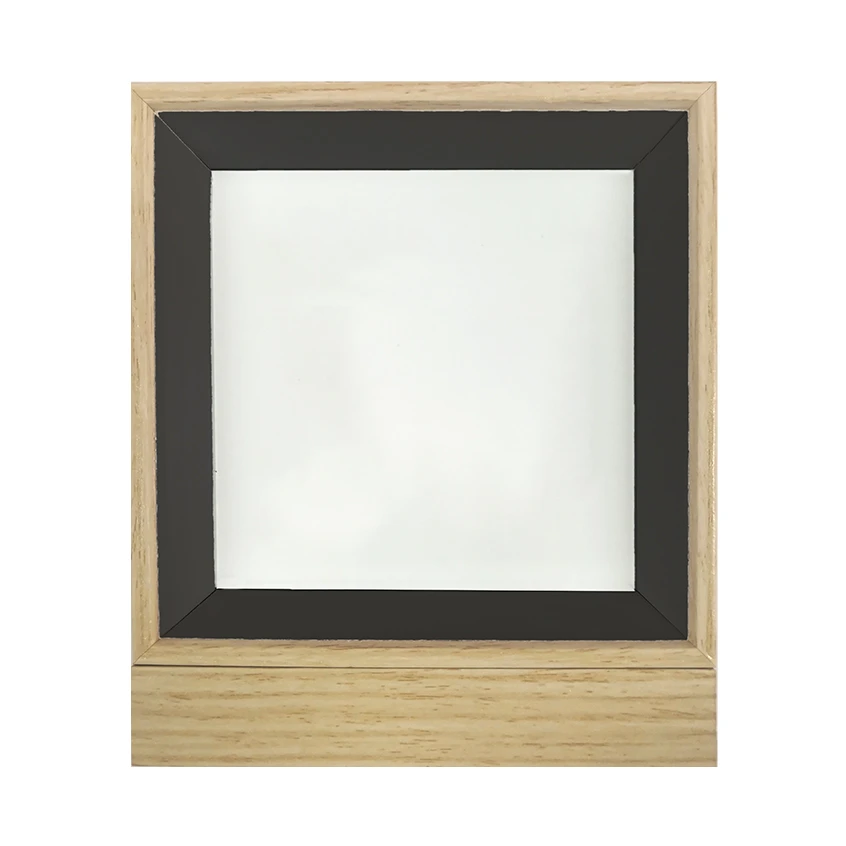 Dřevěný rám 11,5x13,5 cm na stání černý