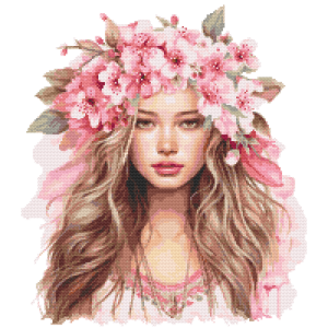 S 10543 Cross stitch pattern for a phone - Mrs. Spring