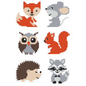 S 11012 Cross stitch pattern for a phone - Patterns for begginers - Forest