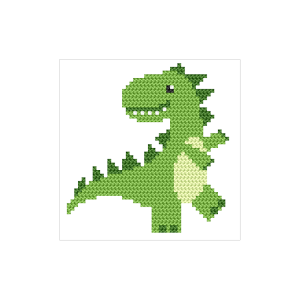 Z 11027 Cross stitch kit - Dinosaur