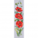 Cross stitch pattern for a phone - Bookmark with poppies