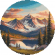 Cross stitch pattern for a phone - Picturesque lake