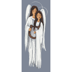 K 10562 Tapestry canvas - Angels with a harp