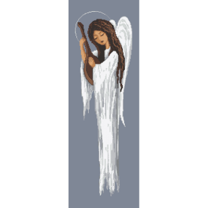 GC 10563 Cross stitch pattern on paper - Angel with a lute