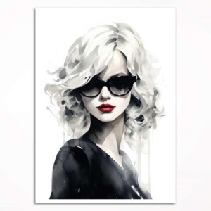 0124PL Poster - Woman in black I