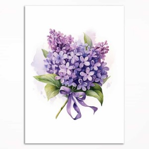 0063PL Poster - Bouquet with lilacs II