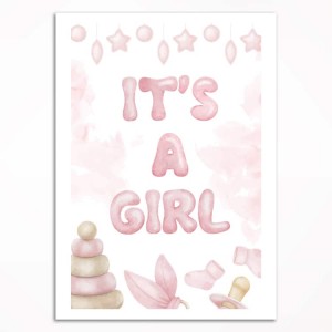 0267PL Poster - It's a girl