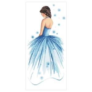 K 10567 Tapestry canvas - Lady in blue