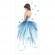 Cross stitch pattern for a phone - Lady in blue