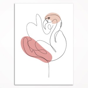 0089PL Poster - Flamingo