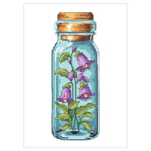 W 10910 Cross stitch pattern PDF - Bells in a bottle