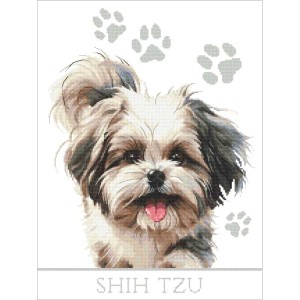 GC 10916 Cross stitch pattern on paper - Dog - Shih tzu