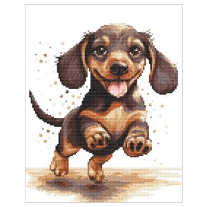 K 10905 Tapestry canvas - Little dachshund