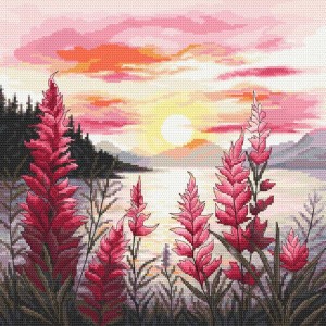 ZN 11037 Cross stitch tapestry kit - Ruby sunset