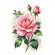 Cross stitch pattern for a phone - Pink rose