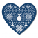 Cross stitch pattern for a phone - Christmas heart III