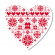 Cross stitch pattern for a phone - Christmas heart II