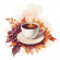 Cross stitch pattern for a phone - Autumn coffee