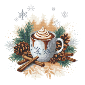 W 11036 Cross stitch pattern PDF - Winter chocolate