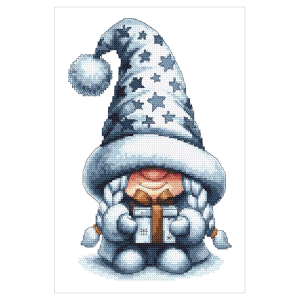GC 11052 Cross stitch pattern on paper - Snow lady gnome