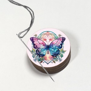 997-09 Magnetic needle holder - Colorful butterfly