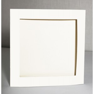900-01 Big card with a square passe-partout cream
