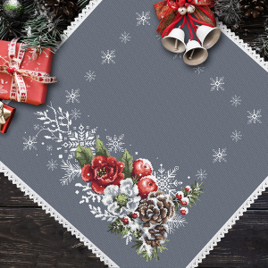 W 10570 Cross stitch pattern PDF - Winter napkin