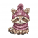 Cross stitch pattern for a phone - Winter raccoon