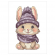 Cross stitch pattern for a phone - Winter bunny