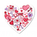 Cross stitch pattern for a phone - Love heart