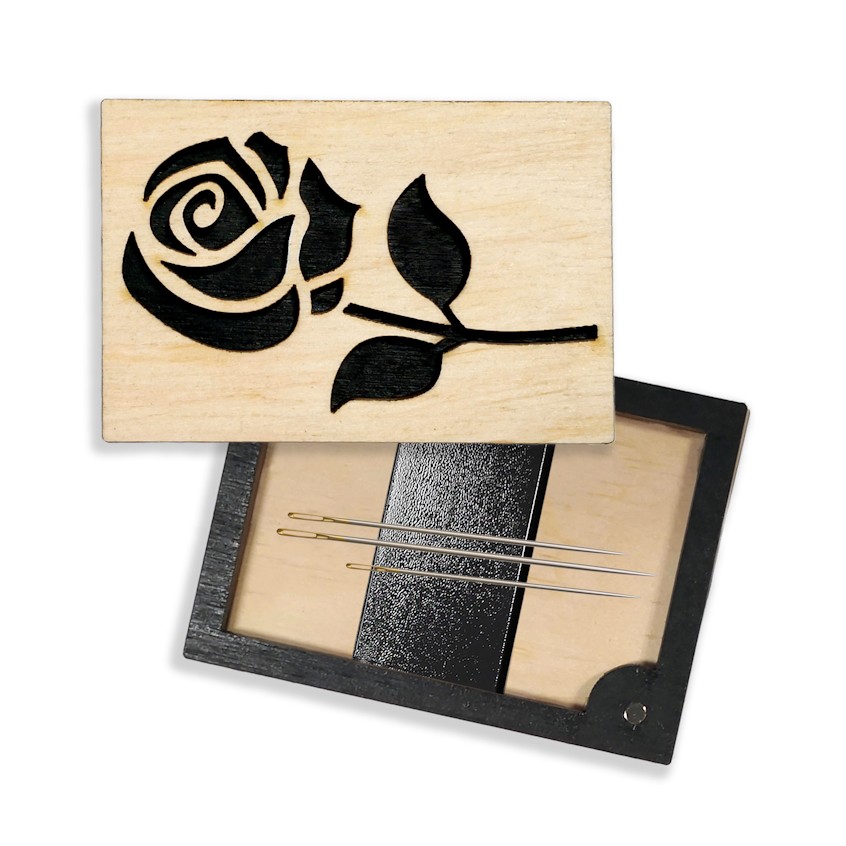 Needle case with magnet - Rose