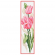 Cross stitch pattern for a phone - Bookmark with tulips