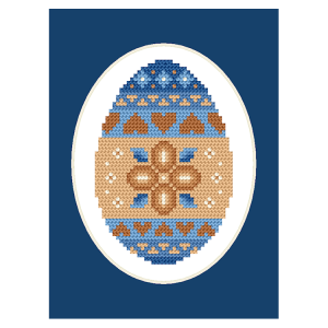 GU 11072 Cross stitch pattern on paper - Card with an Easter egg III